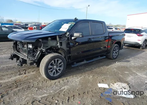 2019 Chevrolet Silverado K1500 Rst из США, поврежденный, VIN 3GCUYEEDXKG179469